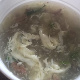 Minced beef and parsley soup