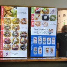 Menu boards Menu boards