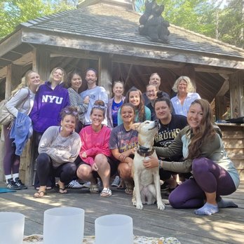 Kids Studio Play - Yoga at Lost River Gorge!!! Sooo amazing! I could literally hear the river while doing yoga. - Indoor Playcenter Near Me - Lincoln, New Hampshire