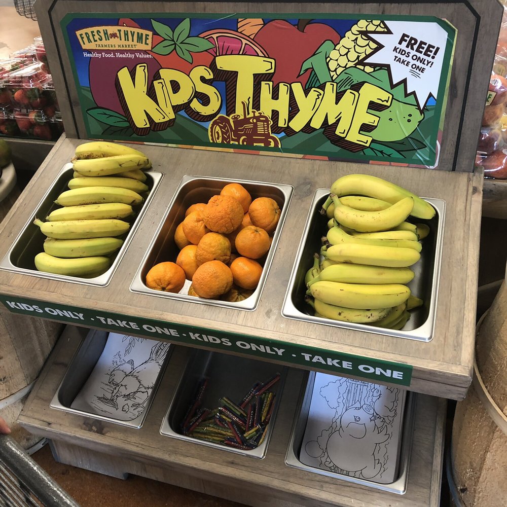 Fresh Thyme kiddo snack bin!