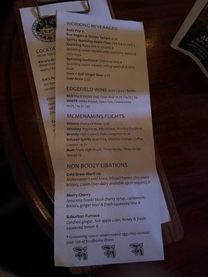 Menu photo 2 Broom Closet Bend, OR