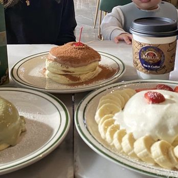 Basilur - Tiramisu Souffle Pancake, Matcha Souffle Pancake, Fruit Souffle pancake, Ube Latte, Cafe Latte - Coffee & Tea Near Me - Buena Park, California