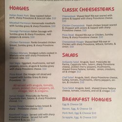 Yous Guys Sandwich Shop - Menu