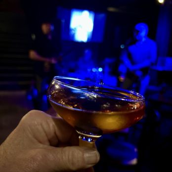 Charlotte's Speakeasy - Black Manhattan - rye and amaro - Jazz & Blues Near Me - Farmingdale, New York