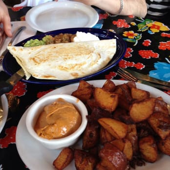 Cha Cha Cha - Fried new potatoes, BBQ pork quesadilla. - Caribbean Near Me - San Francisco, California