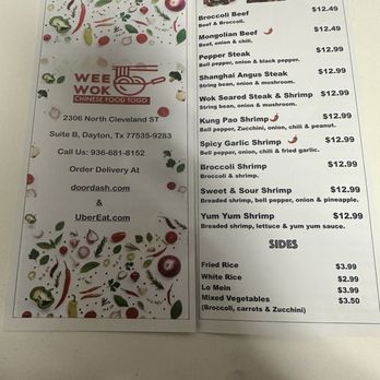 Wee Wok - Menu 2025 - Chinese Near Me - Dayton, Texas Wee Wok - Menu 2025 - Chinese Near Me - Dayton, Texas