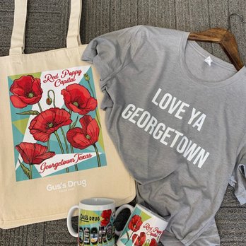 Gus's Drug - Mural-inspired apparel and gift items available for sale! - Drugstores Near Me - Georgetown, Texas Gus's Drug - Mural-inspired apparel and gift items available for sale! - Drugstores Near Me - Georgetown, Texas