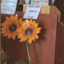 Sunflower Cafe - Card fee note