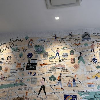 Levain Bakery - NoHo, NYC - Visit June 2026: Cute mural - Bakeries Near Me - New York, New York