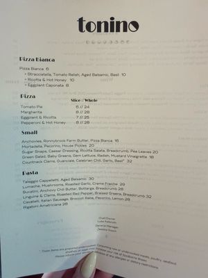 Menu photo 3 Tonino Jamaica Plain, MA
