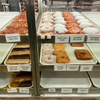 Randy's Donuts - Donut case - not all of the donuts were out yet at 6:00 am - Donuts Near Me - Torrance, California Randy's Donuts - Donut case - not all of the donuts were out yet at 6:00 am - Donuts Near Me - Torrance, California