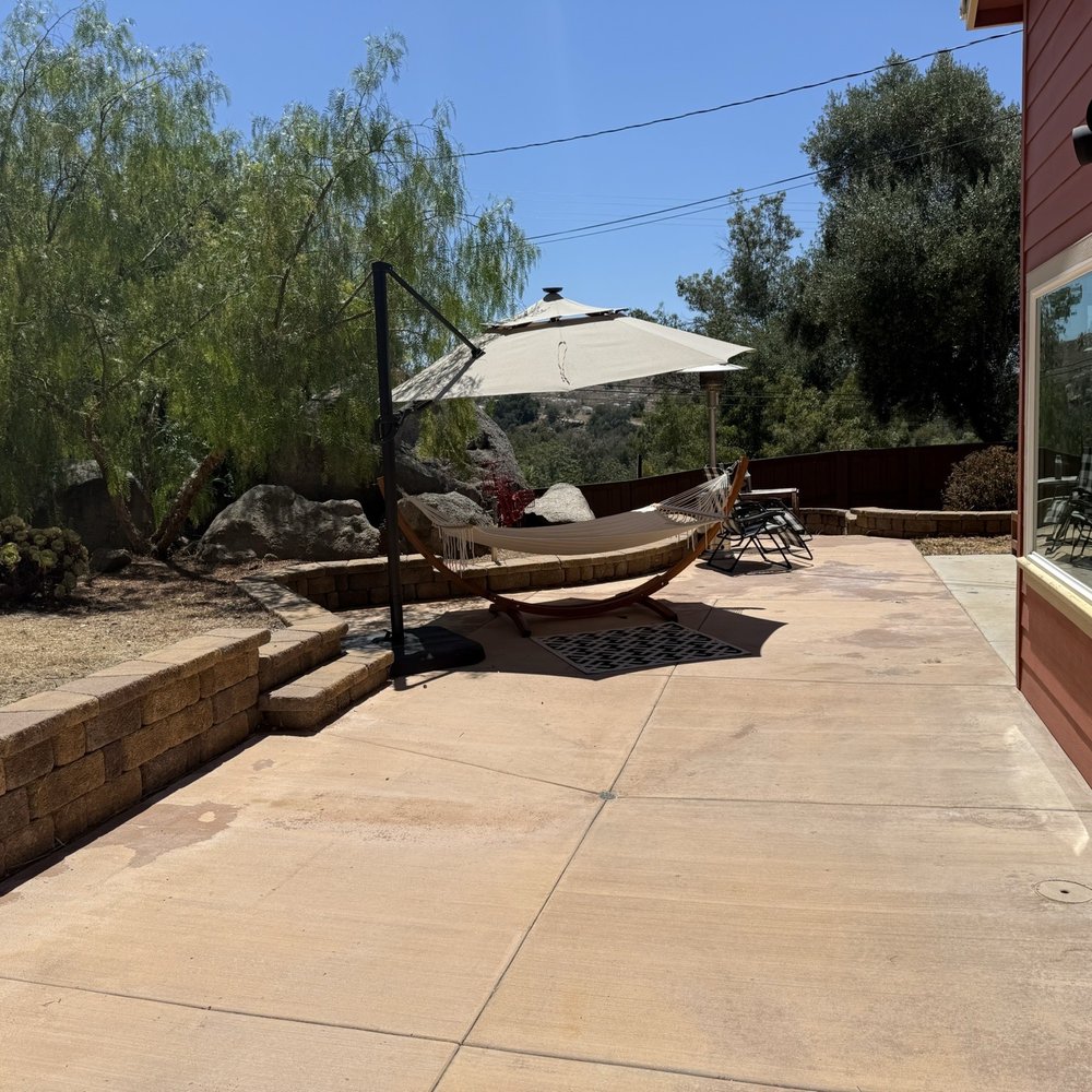 Bonafide Earthworks - Backyard cement and retaining walls Ben and his crew completed - General Contractors Near Me