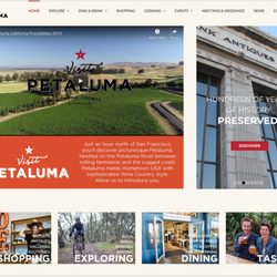 My Creative Juices - Petaluma Visitors Bureau Website Design and Development