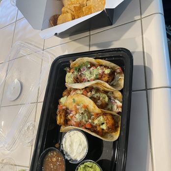the Eldo - New menu item - shrimp tacos! Delicious - Sports Bars Near Me - Long Beach, California
