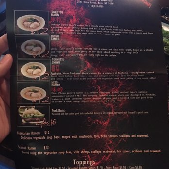 Shangeri La - The ramen menu! - Asian Fusion Near Me - Bronx, New York Shangeri La - The ramen menu! - Asian Fusion Near Me - Bronx, New York