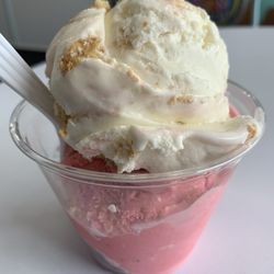 Strawberry and cheesecake