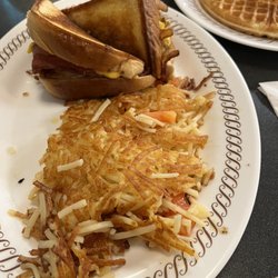 Waffle House - BEC sammy with hash browns