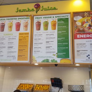 Jamba - This crazy menu... so different than California. - Juice Bars & Smoothies Near Me - Honolulu, Hawaii