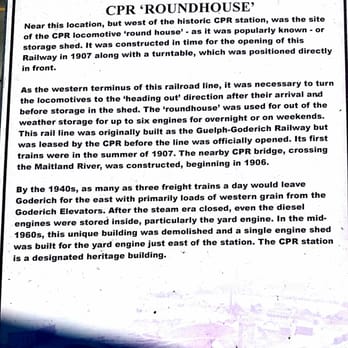 Beach Street Station - History - Canadian (New) Near Me - Goderich, Ontario