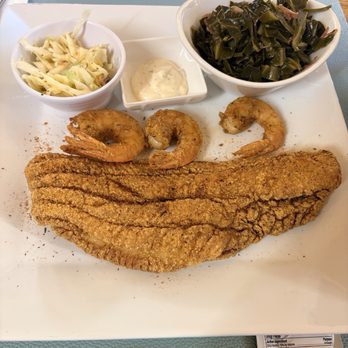 Velvet’s Big Easy - Catfish & Shrimp Greens with slaw - Desserts Near Me - Parkland, Washington Velvet’s Big Easy - Catfish & Shrimp Greens with slaw - Desserts Near Me - Parkland, Washington