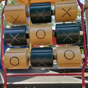 Island Park - A cute tic tac toe board on the playground - Baseball Fields Near Me - Adrian, Michigan