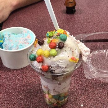 Modern Cone - Cereal killer! (Strawberry icecream, trix, fruity pebbles and lucky charms with white chocolate) - Ice Cream & Frozen Yogurt Near Me - Saint Clair Shores, Michigan Modern Cone - Cereal killer! (Strawberry icecream, trix, fruity pebbles and lucky charms with white chocolate) - Ice Cream & Frozen Yogurt Near Me - Saint Clair Shores, Michigan