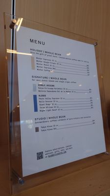 Menu photo 1 Blue Bottle Coffee New York, NY Menu photo 1 Blue Bottle Coffee New York, NY