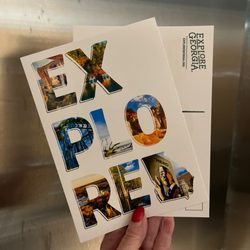 Georgia Visitor Information Center - Got my GA postcards!