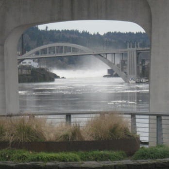 Clackamette Park - A bridge as seen through a bridge, with some falls thrown into the equation (technically in Jon Storm Park). - Parks Near Me - Oregon City, Oregon Clackamette Park - A bridge as seen through a bridge, with some falls thrown into the equation (technically in Jon Storm Park). - Parks Near Me - Oregon City, Oregon