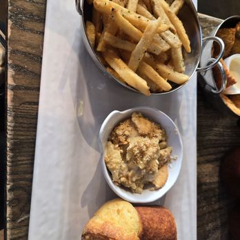 Salt + Smoke - Fries, macaroni and cheese, and popover - Barbeque Near Me - St. Louis, Missouri Salt + Smoke - Fries, macaroni and cheese, and popover - Barbeque Near Me - St. Louis, Missouri