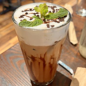 First Watch - Mint chocolate iced coffee - Breakfast & Brunch Near Me - Nashville, Tennessee First Watch - Mint chocolate iced coffee - Breakfast & Brunch Near Me - Nashville, Tennessee