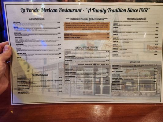 Menu photo 1 La Fonda Chandler, AZ Menu photo 1 La Fonda Chandler, AZ