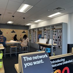 Verizon - Right side is the phone accessories they have available