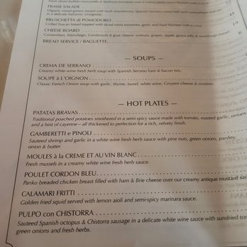 Tour de Tapas - Menu - Tapas/Small Plates Near Me - La Mesa, California