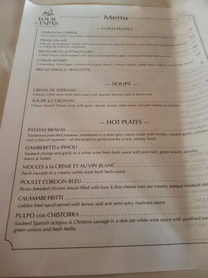 Menu photo 3 Tour de Tapas La Mesa, CA