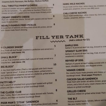Earl's Grille - Menu - Burgers Near Me - Crump, Tennessee