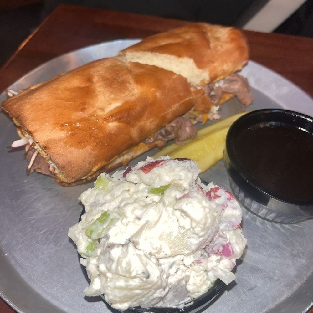 The Walnut Room - Fat Bastard with house made potato salad - Pizza Near Me - Denver, Colorado