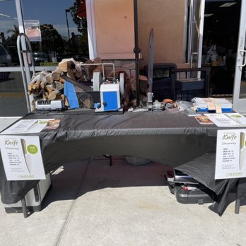 San Diego Knife Sharpening - Set up outside of Jensens first Saturday of the month - Knife Sharpening Near Me San Diego Knife Sharpening - Set up outside of Jensens first Saturday of the month - Knife Sharpening Near Me
