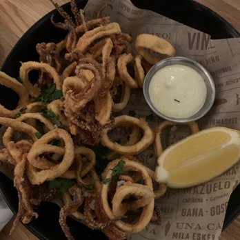 Bulla Gastrobar - The Overcooked Crispy Calamari - Spanish Near Me - Miami, Florida Bulla Gastrobar - The Overcooked Crispy Calamari - Spanish Near Me - Miami, Florida