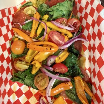Ruby’s - The Veg flatbread minus mushrooms, plus pepperoni with pesto sauce - ssssoooooo gggoooddd! - Wine Bars Near Me - Pueblo, Colorado Ruby’s - The Veg flatbread minus mushrooms, plus pepperoni with pesto sauce - ssssoooooo gggoooddd! - Wine Bars Near Me - Pueblo, Colorado