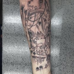 Art Junkies - Studio Ghibli forest tattoo