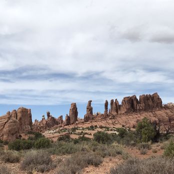 Arches National Park - View along the off-road trail at the north end of the park. - Parks Near Me Arches National Park - View along the off-road trail at the north end of the park. - Parks Near Me