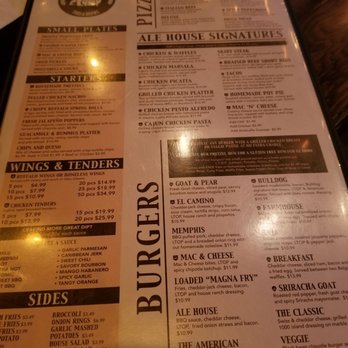 Bulldog Ale House - The menu options. - Bars Near Me - North Aurora, Illinois Bulldog Ale House - The menu options. - Bars Near Me - North Aurora, Illinois