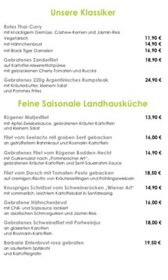 Menu photo 2 Der Wilde Schwan Sagard, MV