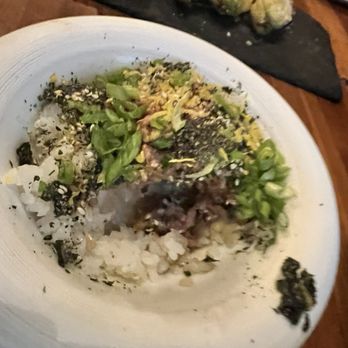 The Grove - Tartare served with sushi rice - New American Near Me - Delray Beach, Florida