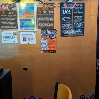 Mad Chiller - Events Calendar on wall/explanation of Kava and chillers - Coffee & Tea Near Me - Tampa, Florida Mad Chiller - Events Calendar on wall/explanation of Kava and chillers - Coffee & Tea Near Me - Tampa, Florida