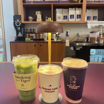 Smoking Tiger Coffee Lab - Jeju Matcha Latte, Tiger Latte, Banana Milk Latte | tiktok & insta: @trinhiesworld - Cafes Near Me - Monterey Park, California Smoking Tiger Coffee Lab - Jeju Matcha Latte, Tiger Latte, Banana Milk Latte | tiktok & insta: @trinhiesworld - Cafes Near Me - Monterey Park, California