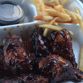 Chef's Pantry - Honey Ginger Wings and Cajun Fries. Yummo! - Food Trucks Near Me