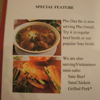 Pho Dau Bo - Menu - Vietnamese Near Me - Calgary, Alberta
