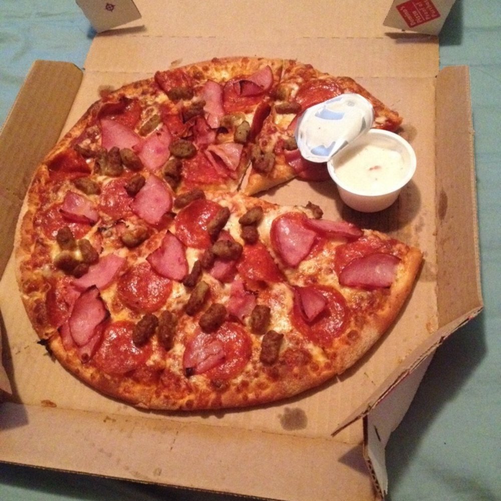 Domino's Pizza - Ham, sausage and pepperoni with garlic dip - Pizza Near Me - Edmonton, Alberta Domino's Pizza - Ham, sausage and pepperoni with garlic dip - Pizza Near Me - Edmonton, Alberta